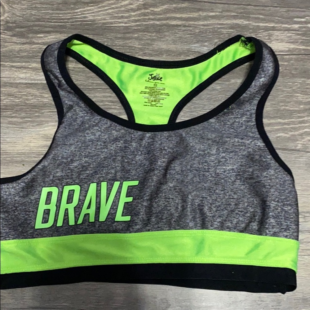 justice sports bra.